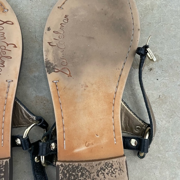 Sam Edelman Black and Brown Sandals Size 6.5 - Picture 5 of 5